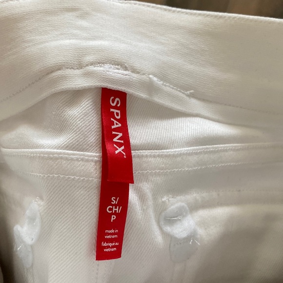 NEW! SPANX Stretch Twill Cropped Wide Leg Pant Size Small - Picture 8 of 10